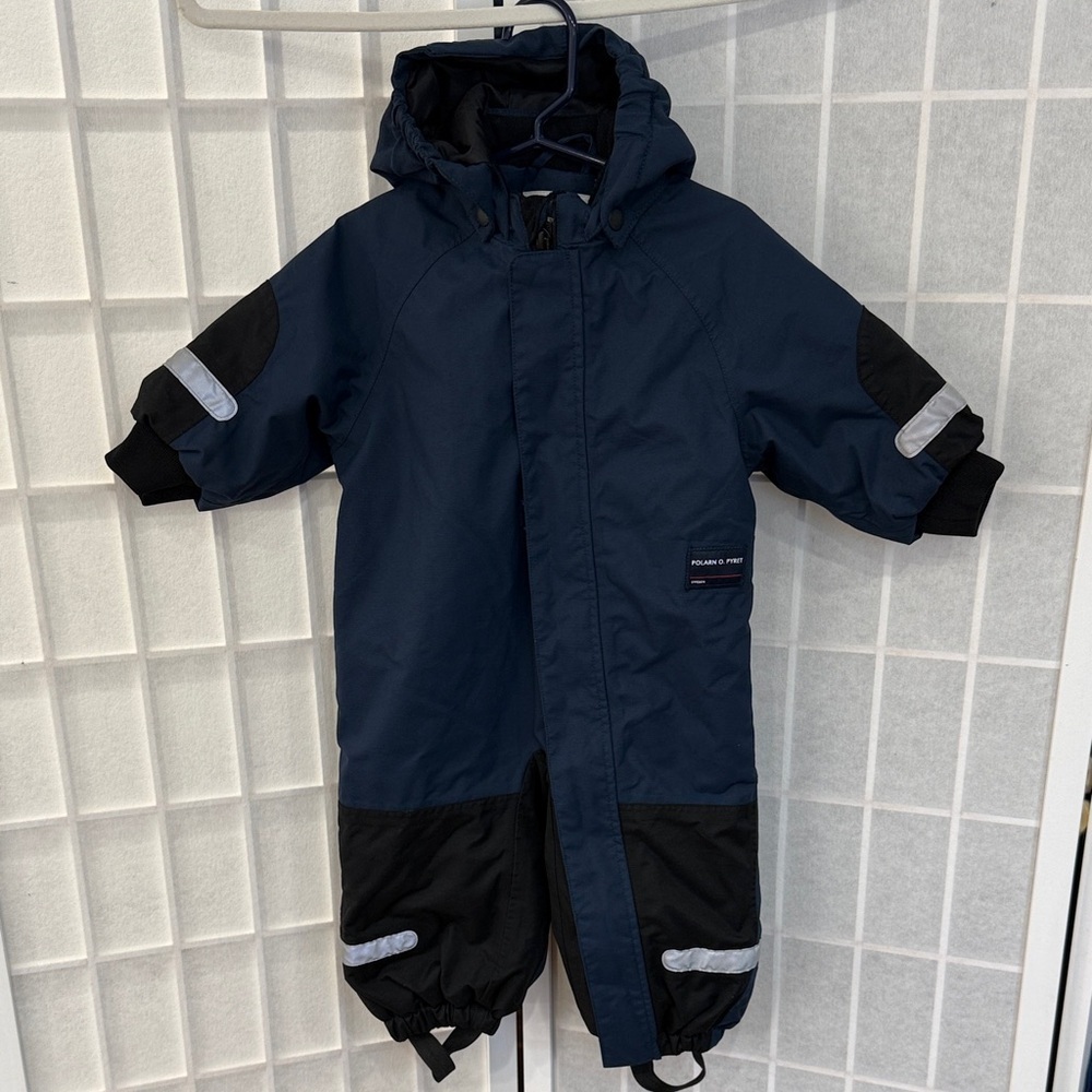 Polarn O. Pyret Navy Blue Snowsuit 6-9 M